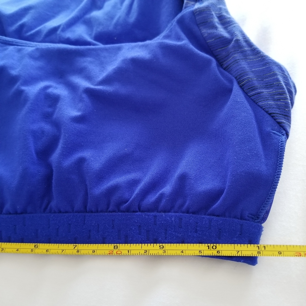 Lucy Activewear Fitted Tank Top Blue w/ Bra EUC - Picture 7 of 7